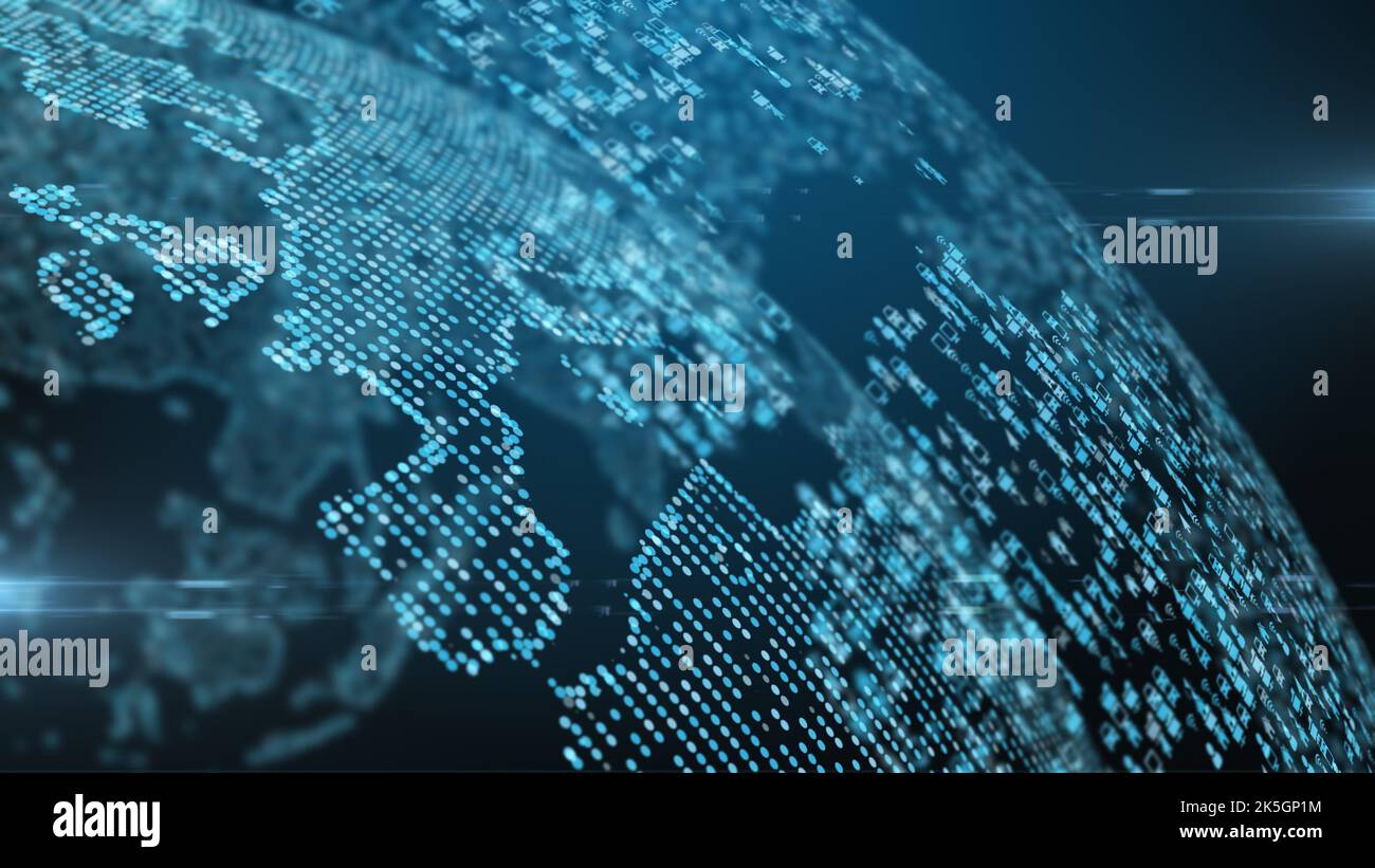 Internet delle cose, illustrazione Foto Stock