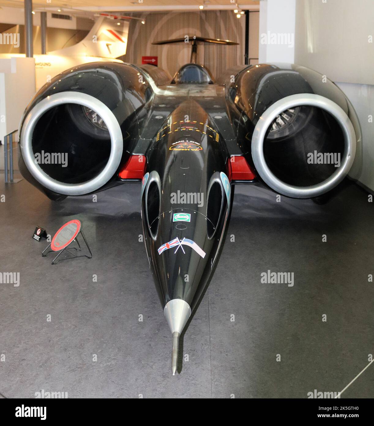 ThrustSSC 1997 - vettura britannica progettata e costruita con il World Land Speed Record. Foto Stock