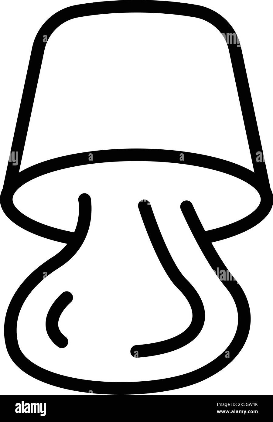 Vettore contorno icona oro caldo. Il mio gioco. Cart miner Illustrazione Vettoriale