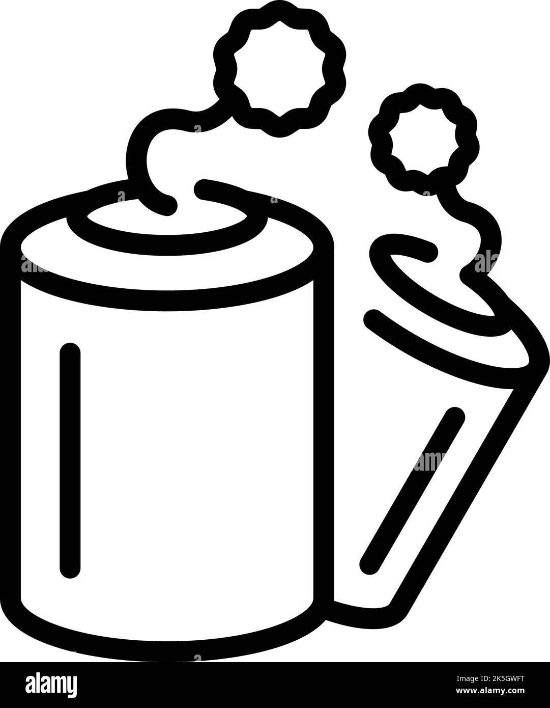 Vettore contorno icona dinamite miniera. Gioco d'oro. Pietra di carbone Illustrazione Vettoriale