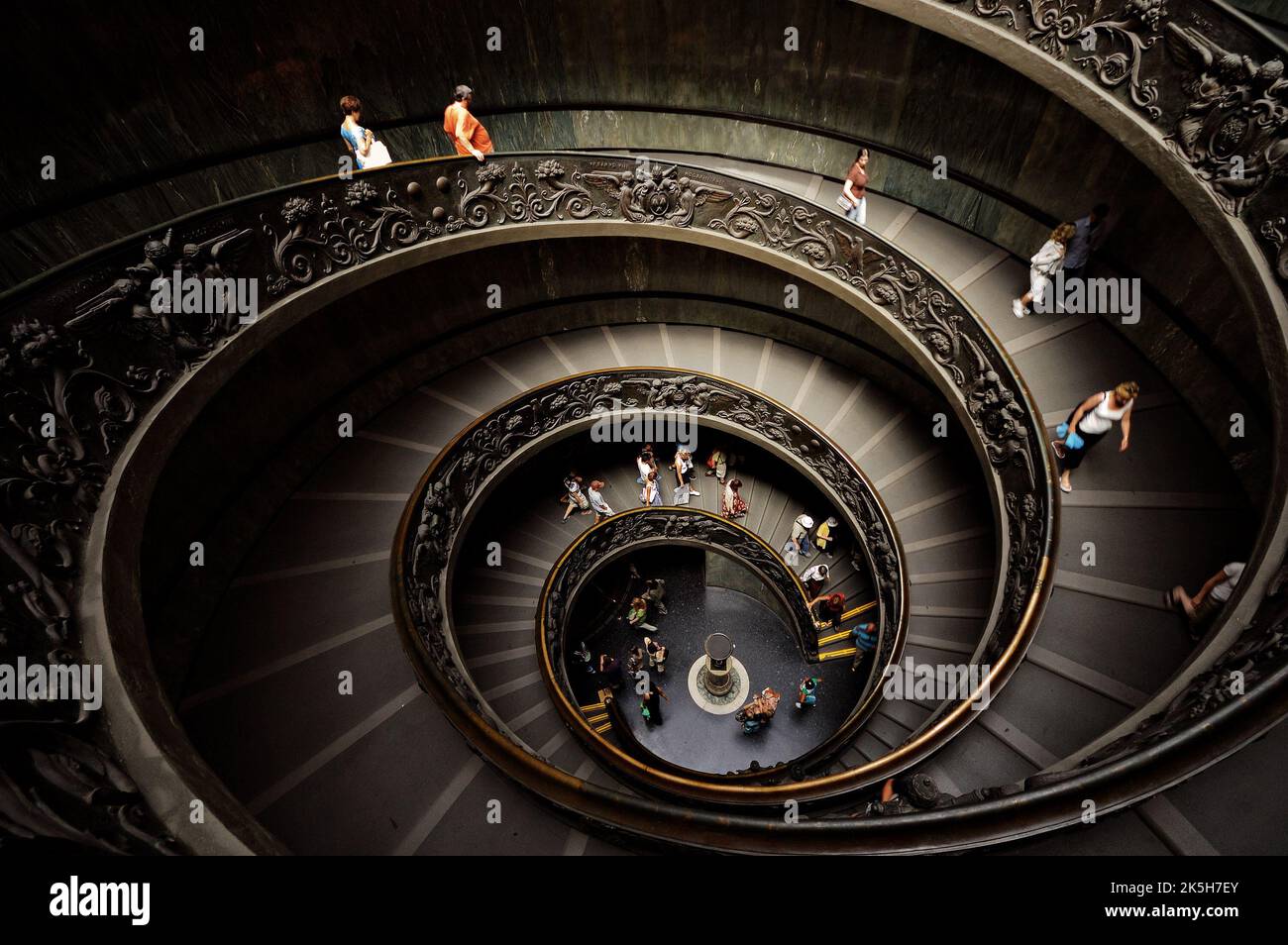 Scala a doppia elica (Giuseppe Momo 1932) dei Musei Vaticani, Città del Vaticano Foto Stock