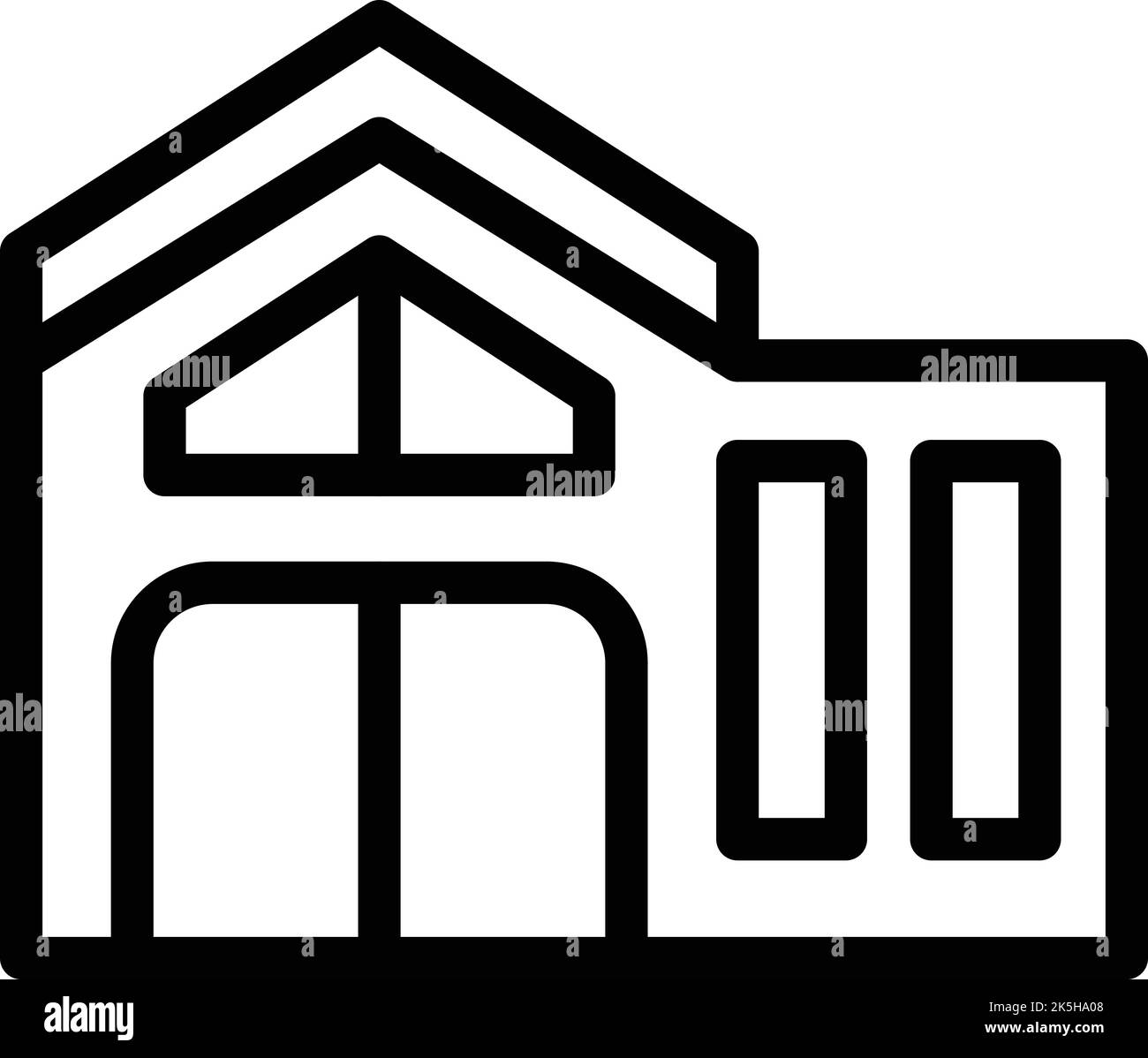 Città casa icona contorno vettore. Flag della mappa. Viaggi politici Illustrazione Vettoriale