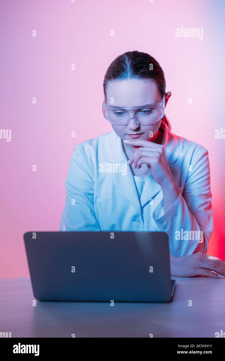 medico medico online di consulenza di salute Foto Stock