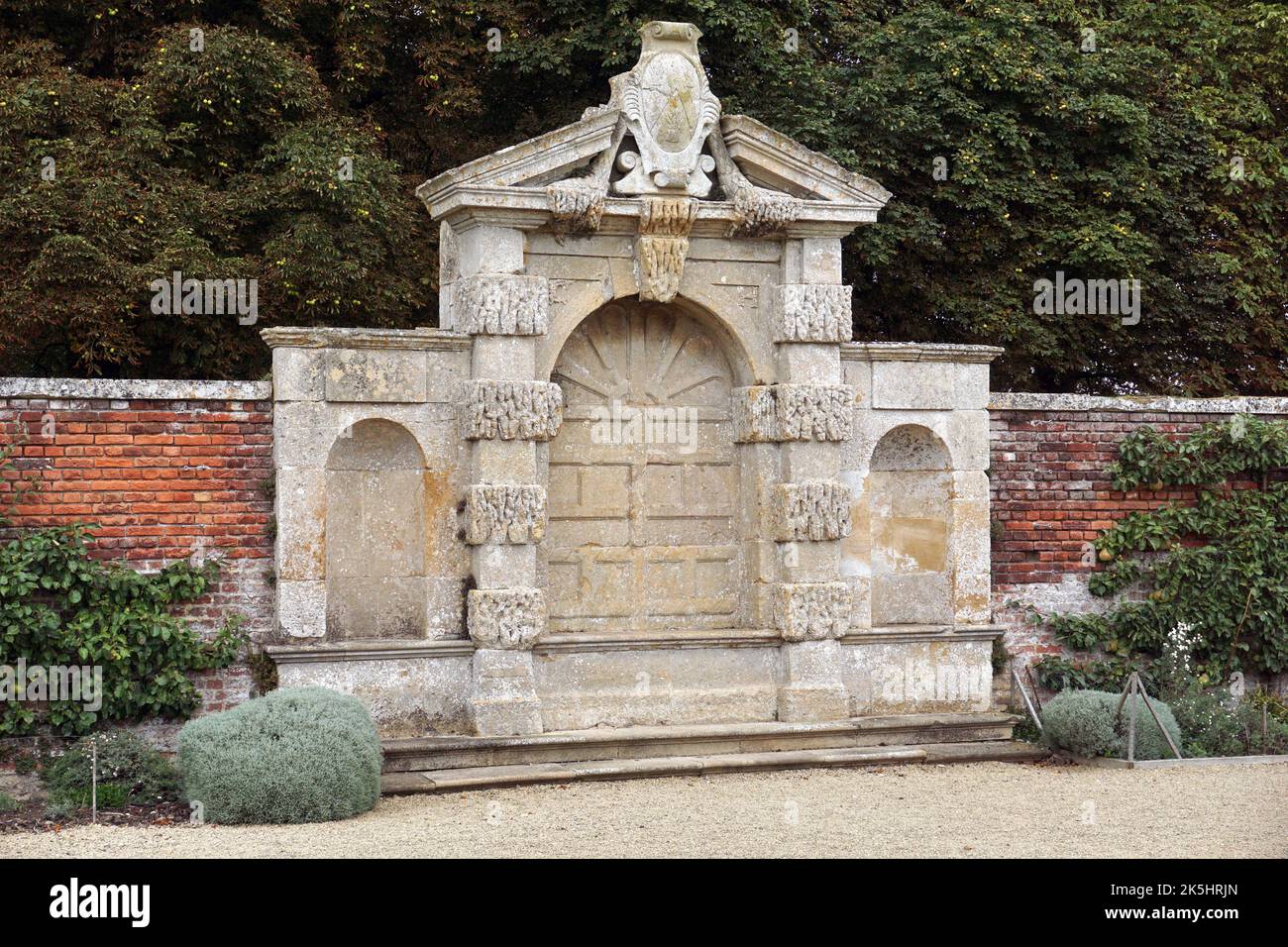 Giardino caratteristiche di Kirby Hall, Northamptonshire Foto Stock Giardino caratteristiche di Kirby Hall, Northamptonshire Foto Stock