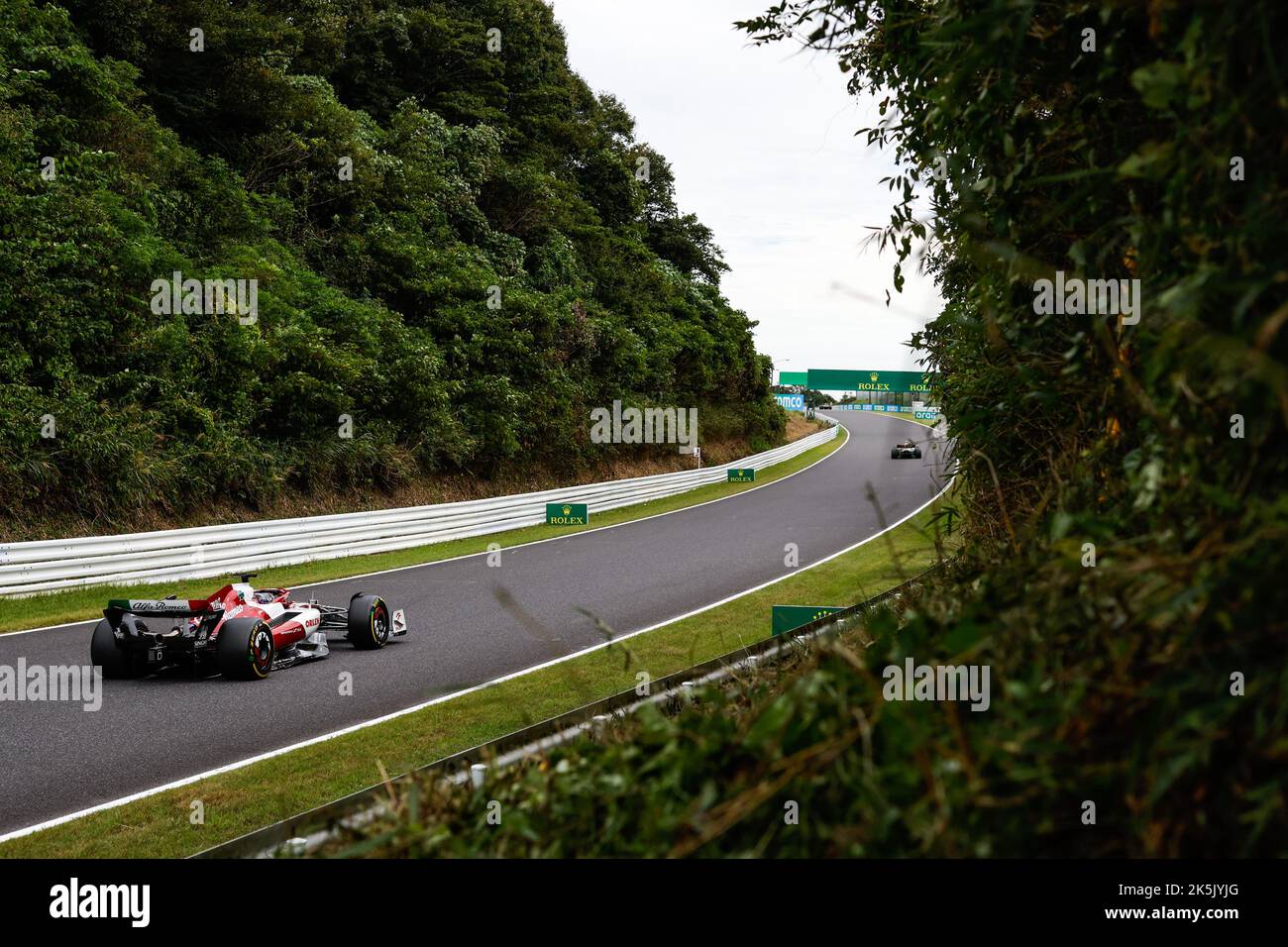 77 BOTTAS Valtteri (fin), Alfa Romeo F1 Team ORLEN C42, azione in occasione del Gran Premio di Formula 1 Honda 2022, 18th° round del Campionato del mondo FIA di Formula uno 2022 dal 7 al 9 ottobre 2022 sul Suzuka International Racing Course, a Suzuka, Prefettura di mie, Giappone - Foto: DPPI/DPPI/LiveMedia Foto Stock