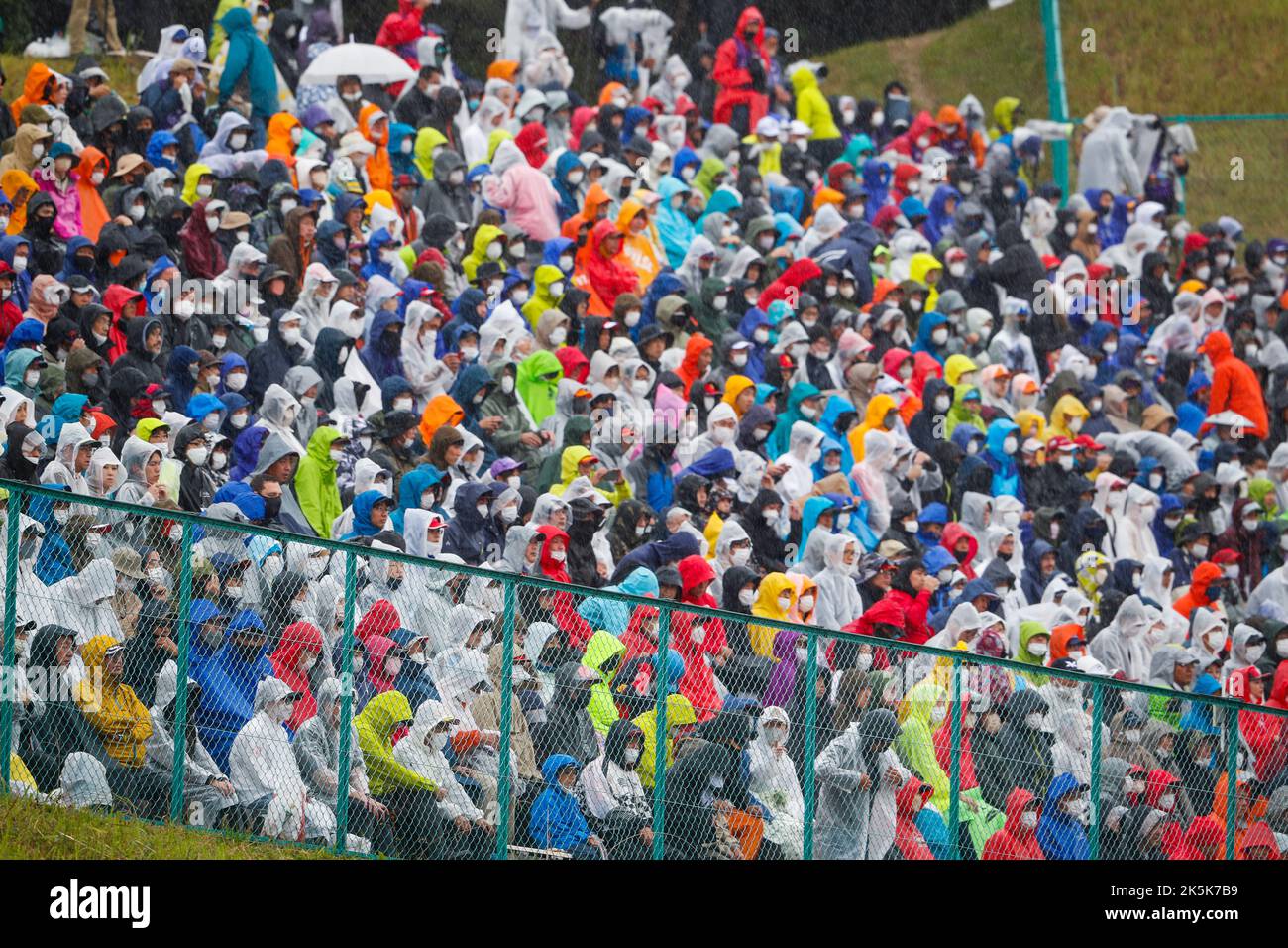 Folla durante la Formula 1 Honda Japense Grand Prix 2022, 18th° round del Campionato del mondo FIA Formula uno 2022 dal 7 al 9 ottobre 2022 sul Suzuka International Racing Course, a Suzuka, Prefettura di mie, Giappone - Foto Antonin Vincent / DPPI Foto Stock