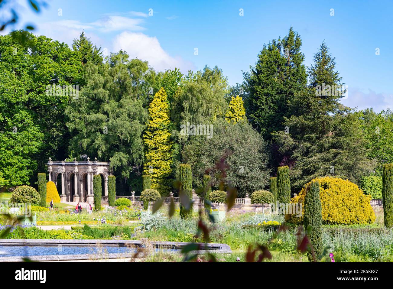 Presso i Trentham Gardens vicino a Stoke on Trent Staffordshire UK Foto Stock