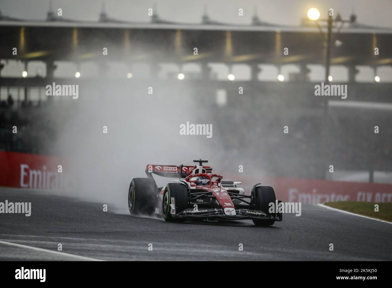 77 BOTTAS Valtteri (fin), Alfa Romeo F1 Team ORLEN C42, azione durante il Gran Premio Honda Japense di Formula 1 2022, 18th° round del Campionato del mondo FIA di Formula uno 2022 dal 7 al 9 ottobre 2022 sul Suzuka International Racing Course, a Suzuka, Prefettura di mie, Giappone - Foto: Antonin Vincent / DPPI/DPPI/LiveMedia Foto Stock