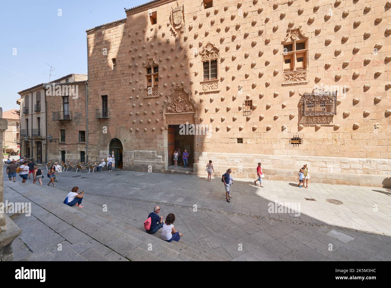 La Casa de las Conchas, Salamanca, Spagna, Europa. Foto Stock