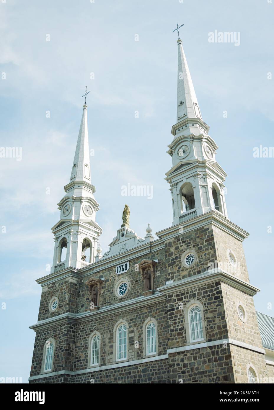 Chiesa di Notre-Dame-de-Bonsecours, Lislet, Québec, Canada Foto Stock
