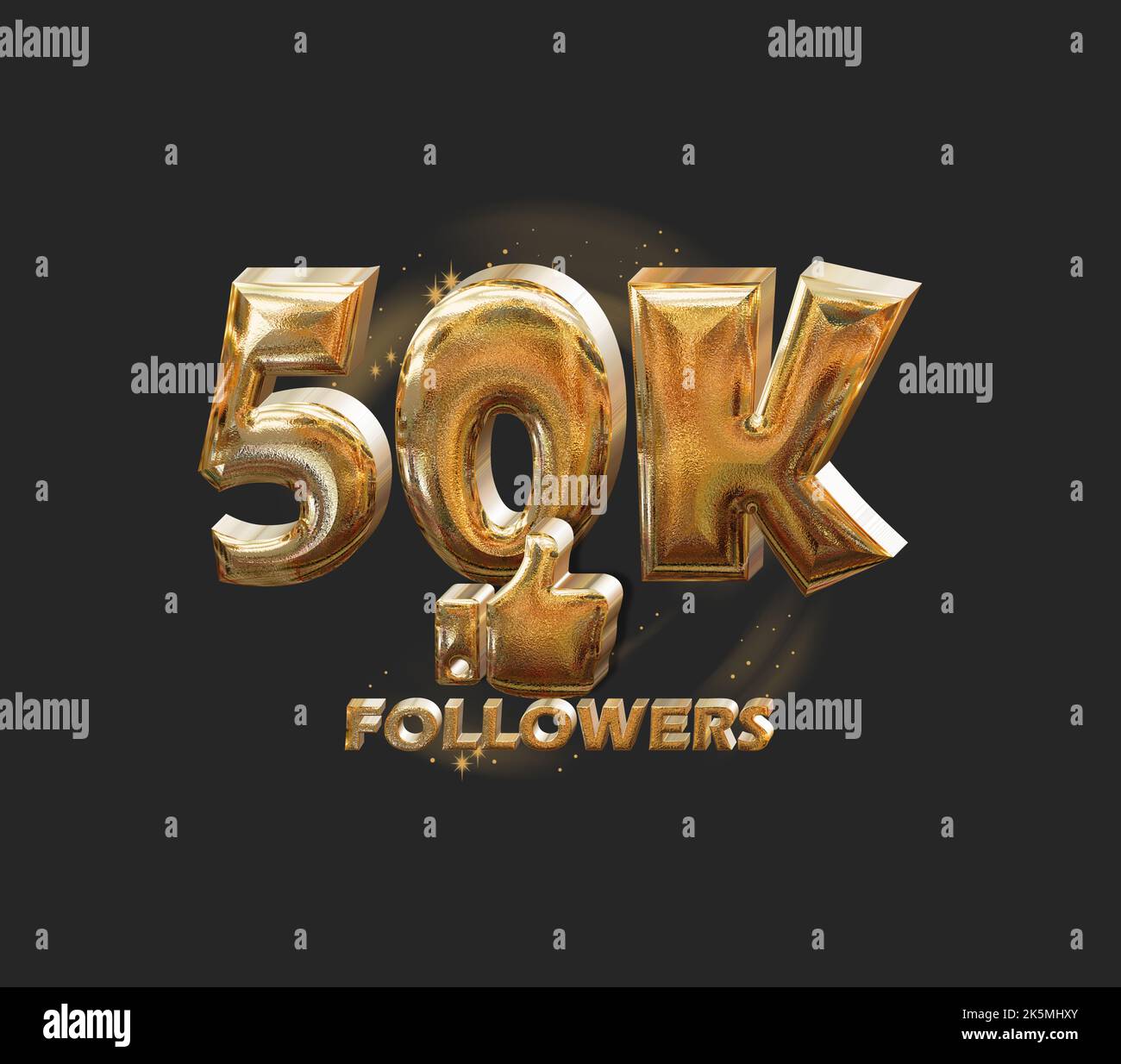 banner festeggiamenti per 40k follower da utilizzare sui social media Foto Stock