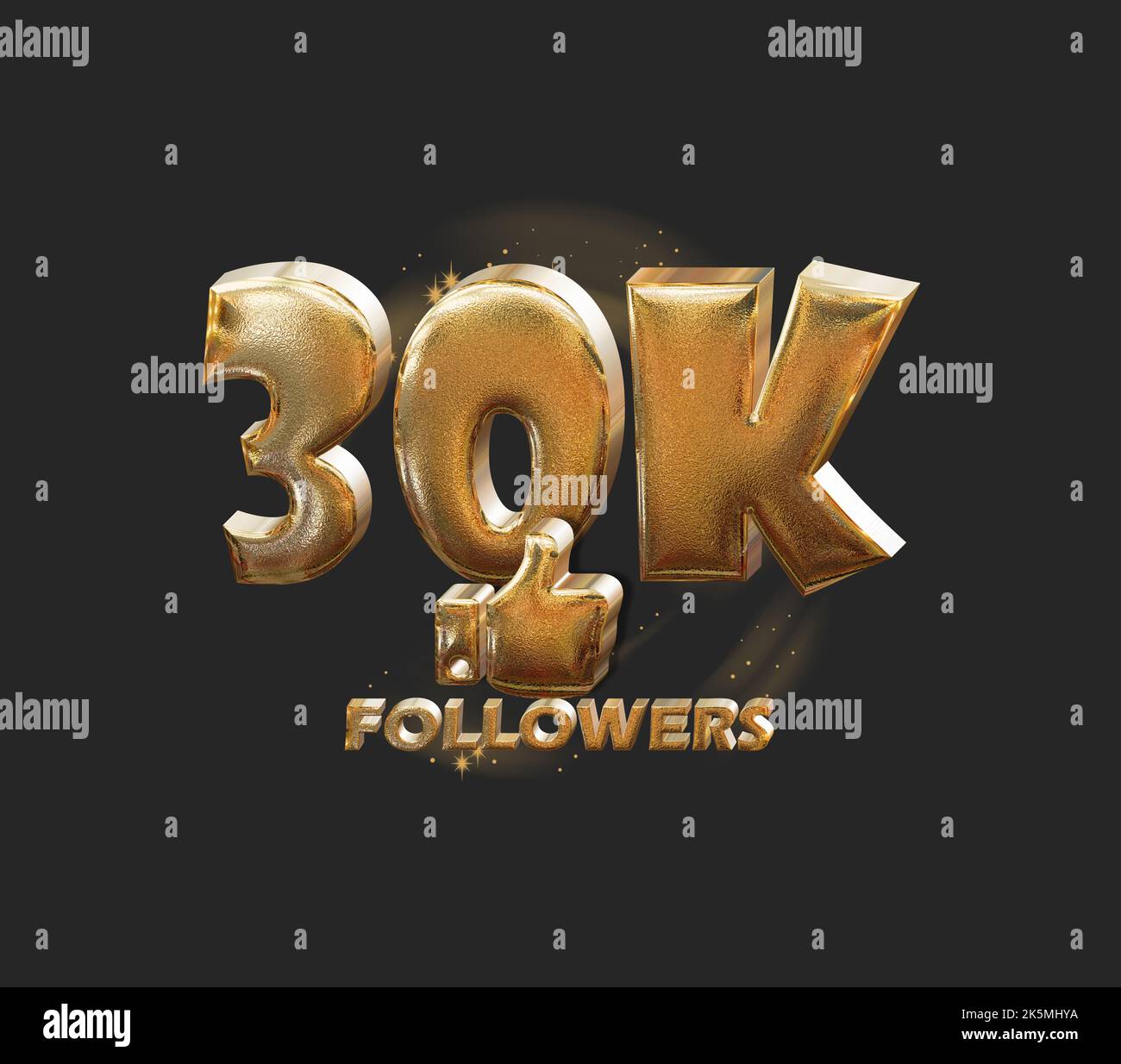 banner festeggiamenti per 40k follower da utilizzare sui social media Foto Stock