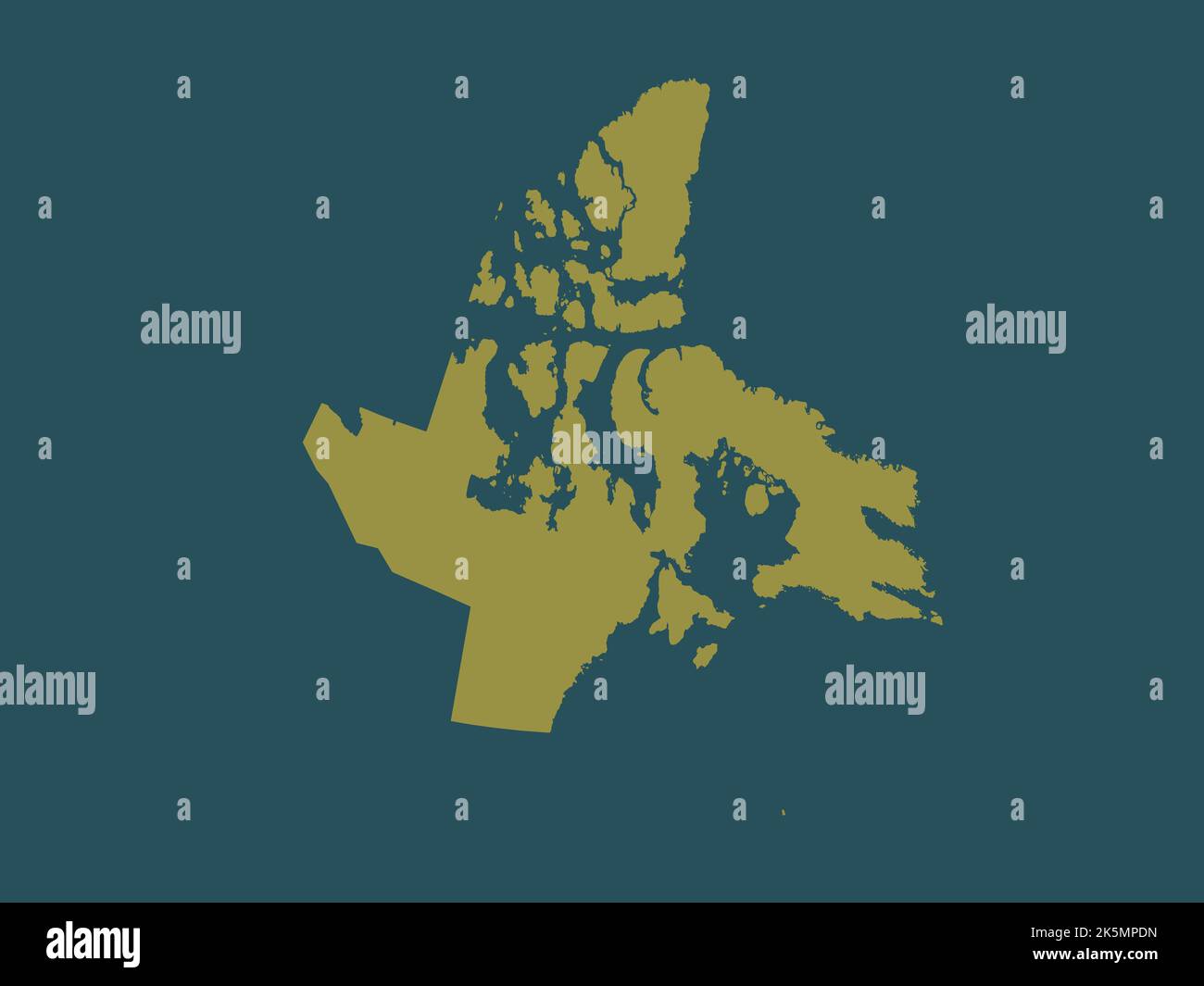 Nunavut, territorio del Canada. Forma a tinta unita Foto Stock