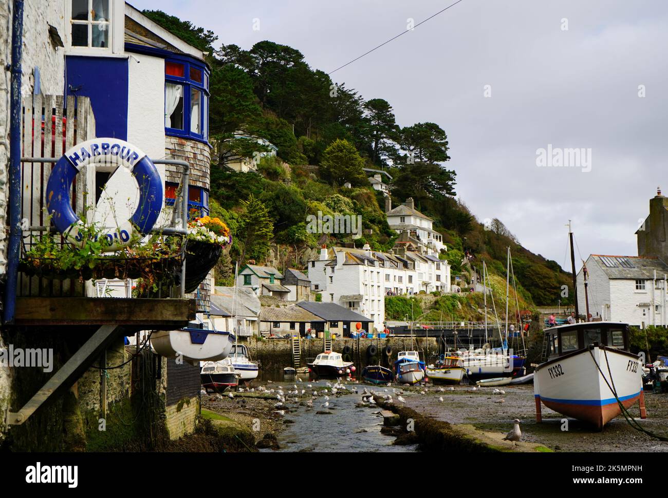 Il villaggio di Polperro, Cornovaglia, Regno Unito Foto Stock