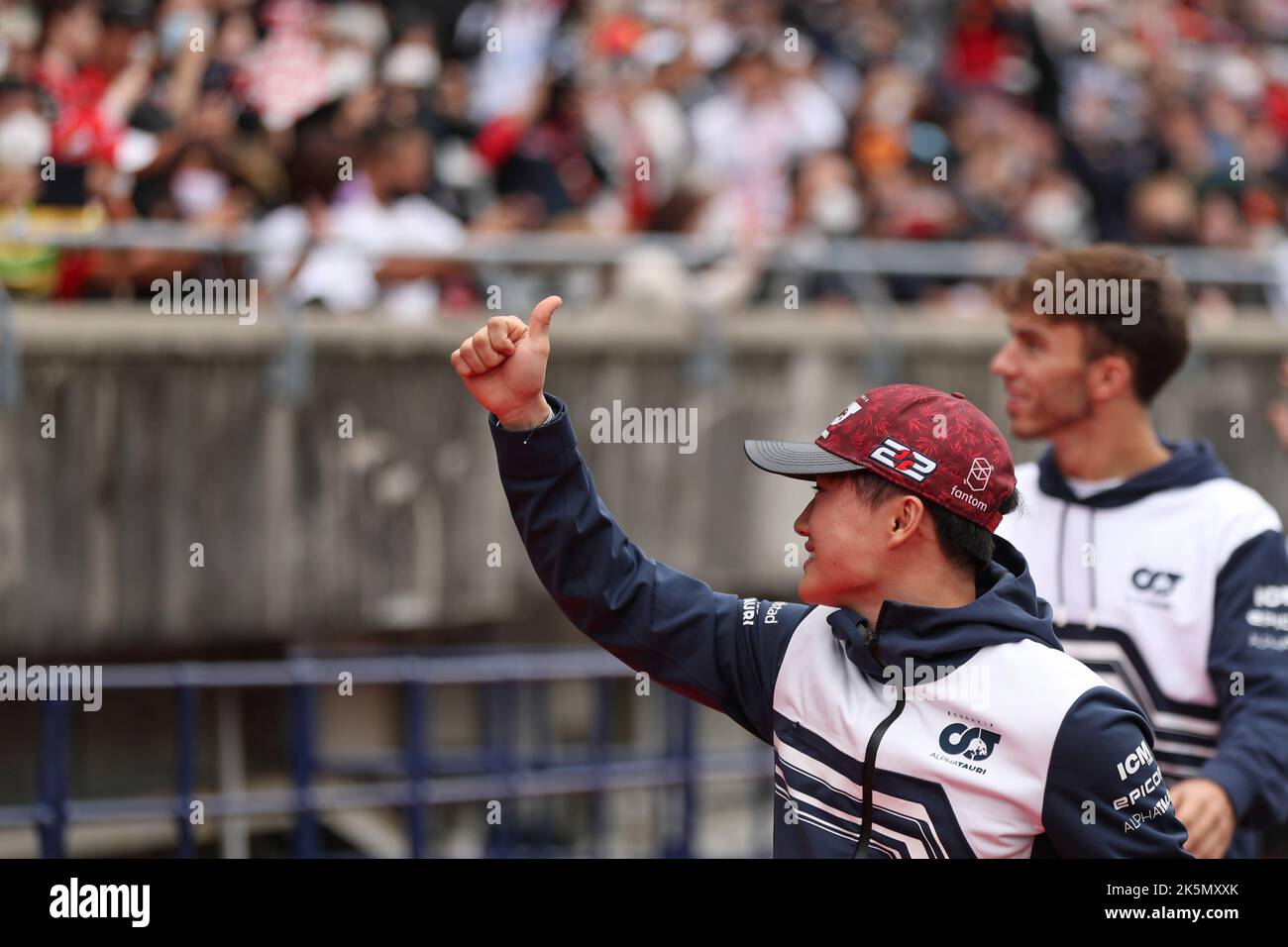 9th ottobre 2022; circuito di Suzuka, Ino, Città di Suzuka, Prefettura di mie, Giappone: FIA F1 Gran Premio del Giappone, giornata di gara; Scuderia AlphaTauri, Yuki Tsunoda Foto Stock