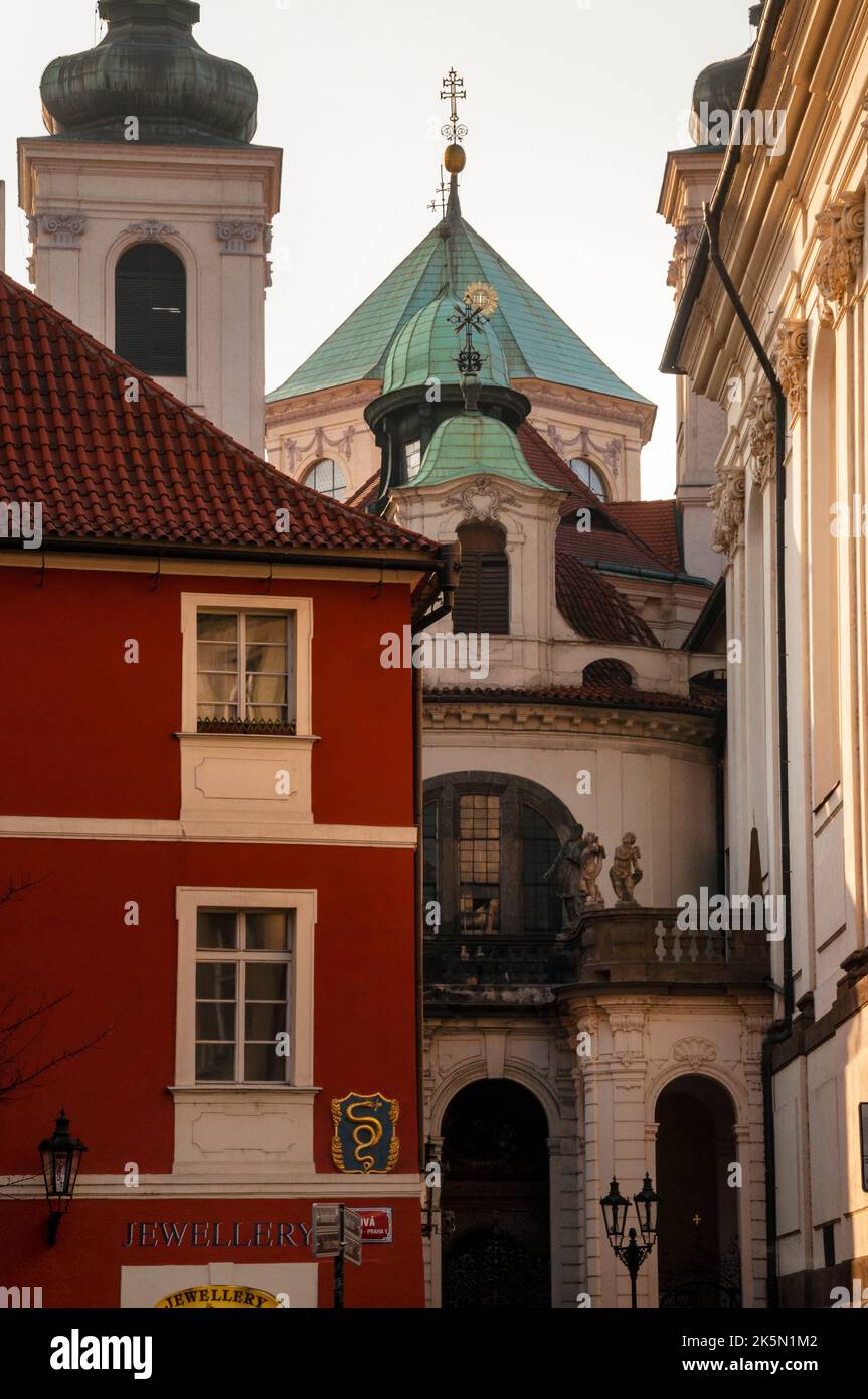 Cappella Wallachiana di stile manierista o Cappella dell'Assunzione della Vergine Maria a Praga, Repubblica Ceca. Foto Stock