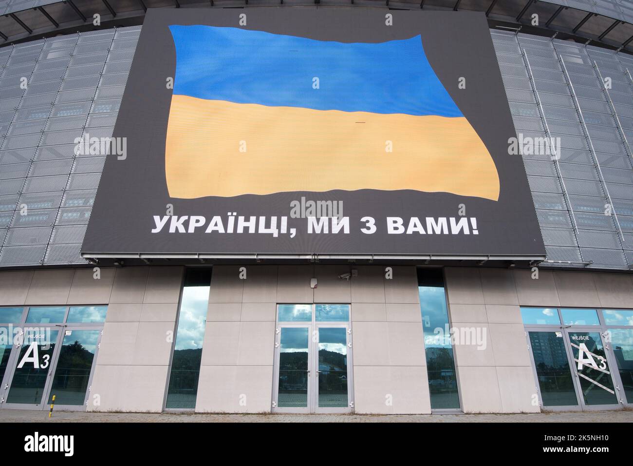 Supporto all'Ucraina a Danzica, Polonia © Wojciech Strozyk / Alamy Stock Photo Foto Stock