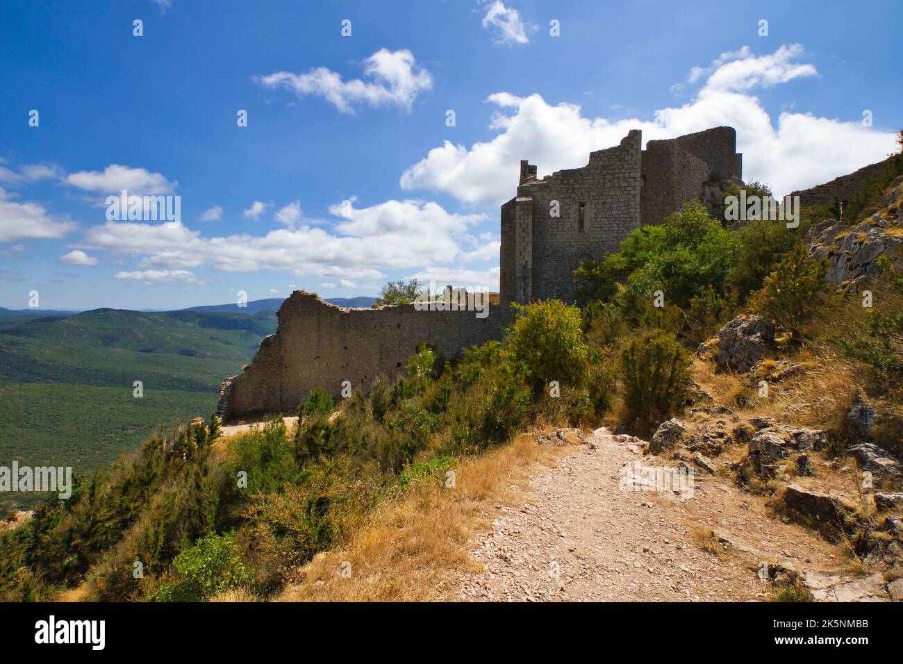 Peyrepertuse castello Foto Stock