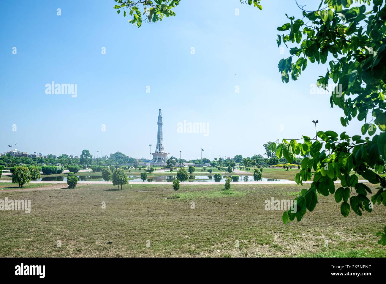 Minar-e-Pakistan (Torre del Pakistan), Lahore, Pakistan Foto Stock