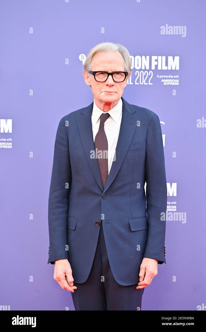 Londra, Regno Unito. 09th Ott 2022. Bill Nighy arriva al Living - UK Premiereof the BFI London Film Festival’s 2022 il 9th ottobre 2022 al Royal Festival Hall, Londra, Regno Unito. Credit: Vedi li/Picture Capital/Alamy Live News Foto Stock