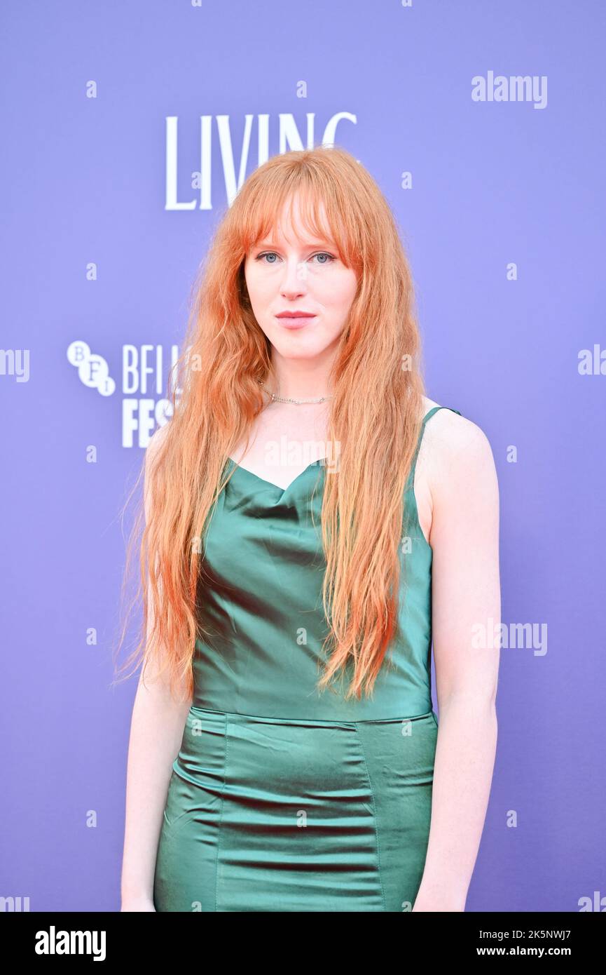 Londra, Regno Unito. 09th Ott 2022. Delaney Conway arriva al Living - UK Premieredel BFI London Film Festival 2022 il 9th ottobre 2022 al Royal Festival Hall di Londra, Regno Unito. Credit: Vedi li/Picture Capital/Alamy Live News Foto Stock