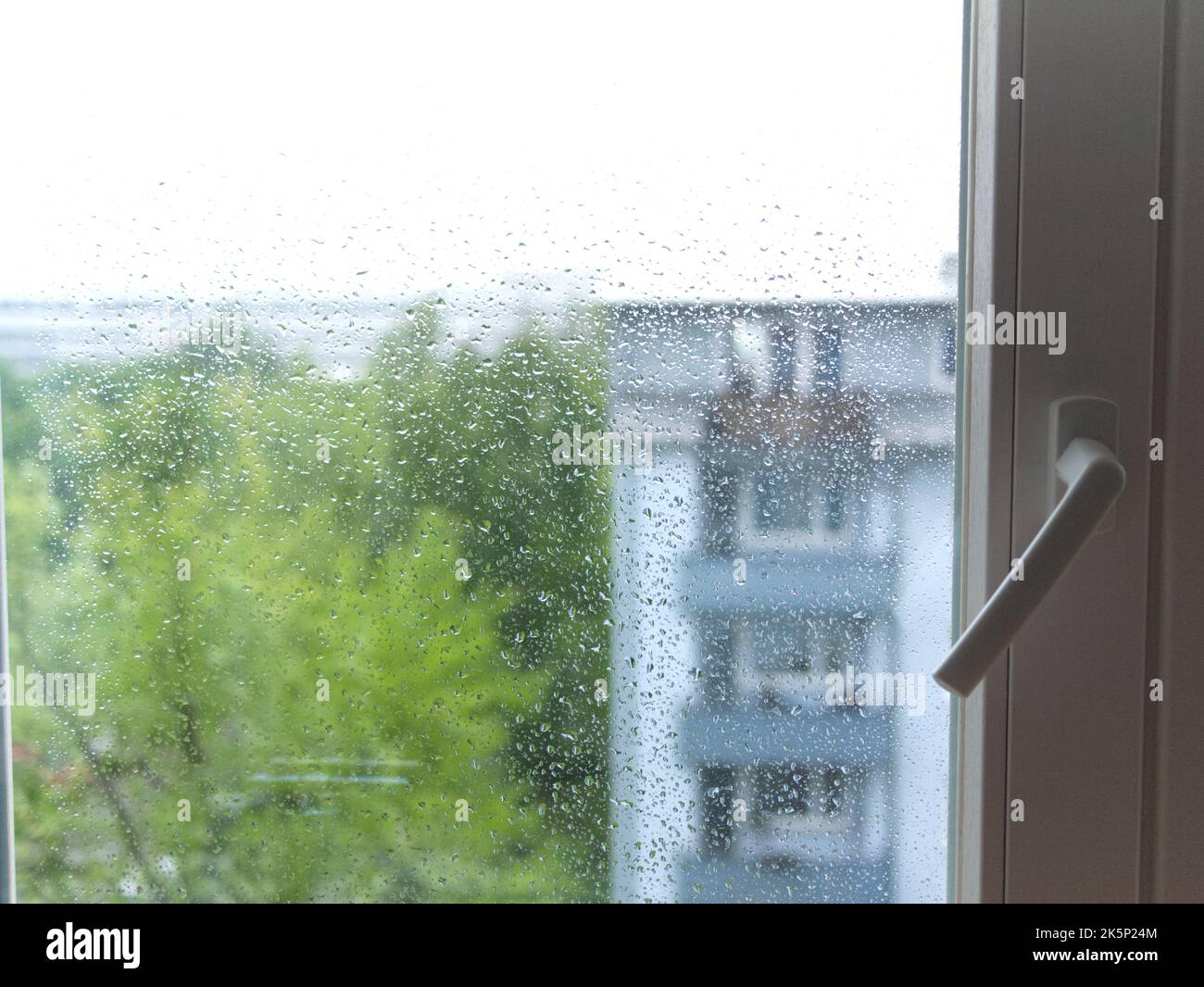 Sfondo Moody - stare all'interno in una giornata di pioggia Foto Stock