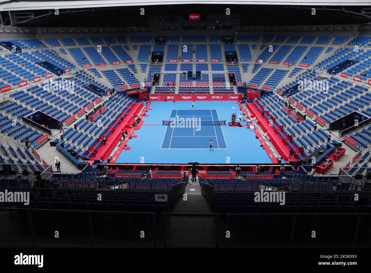 Tokyo, Giappone. 9th Ott 2022. General view Tennis : Rakuten Japan Open Tennis Championships 2022 al Colosseo Ariake di Tokyo, Giappone . Credit: AFLO SPORT/Alamy Live News Foto Stock