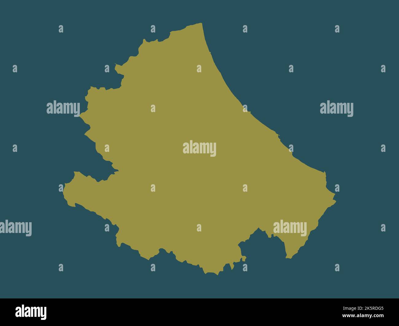 Abruzzo, regione d'Italia. Forma a tinta unita Foto Stock