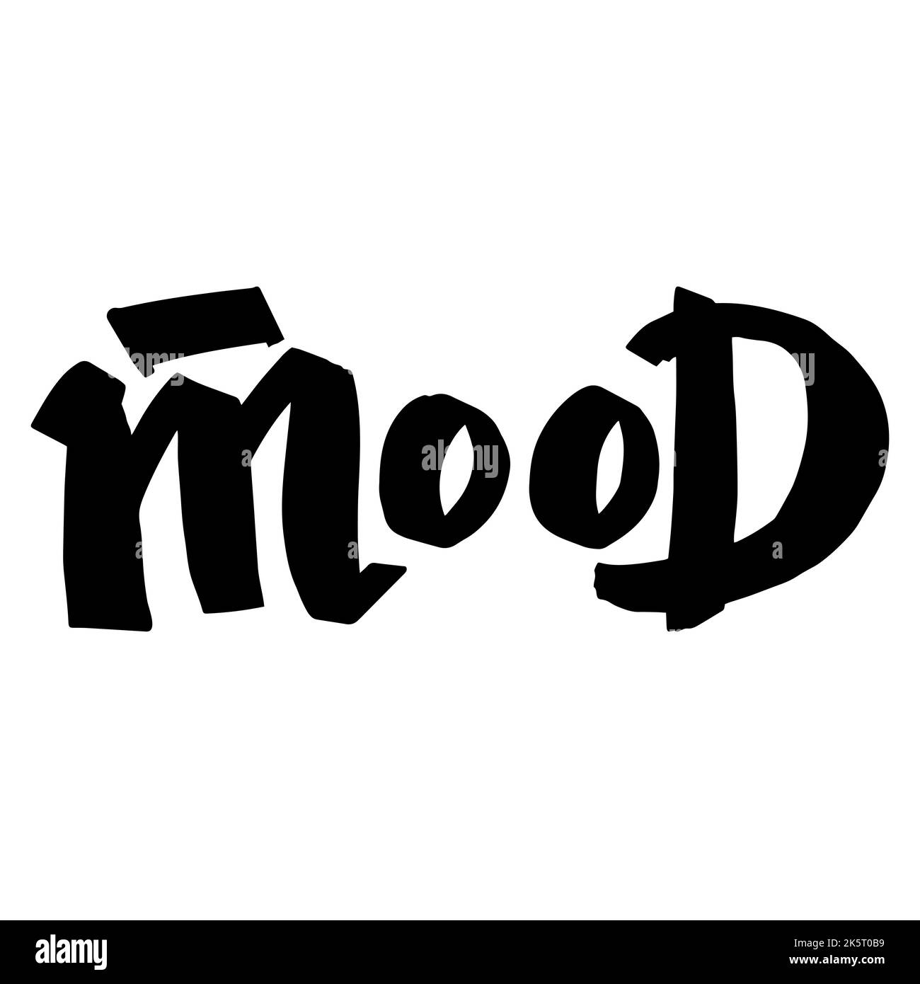 umore, scrittura a mano. Slogan tipografico per la stampa di t-shirt, grafica Illustrazione Vettoriale