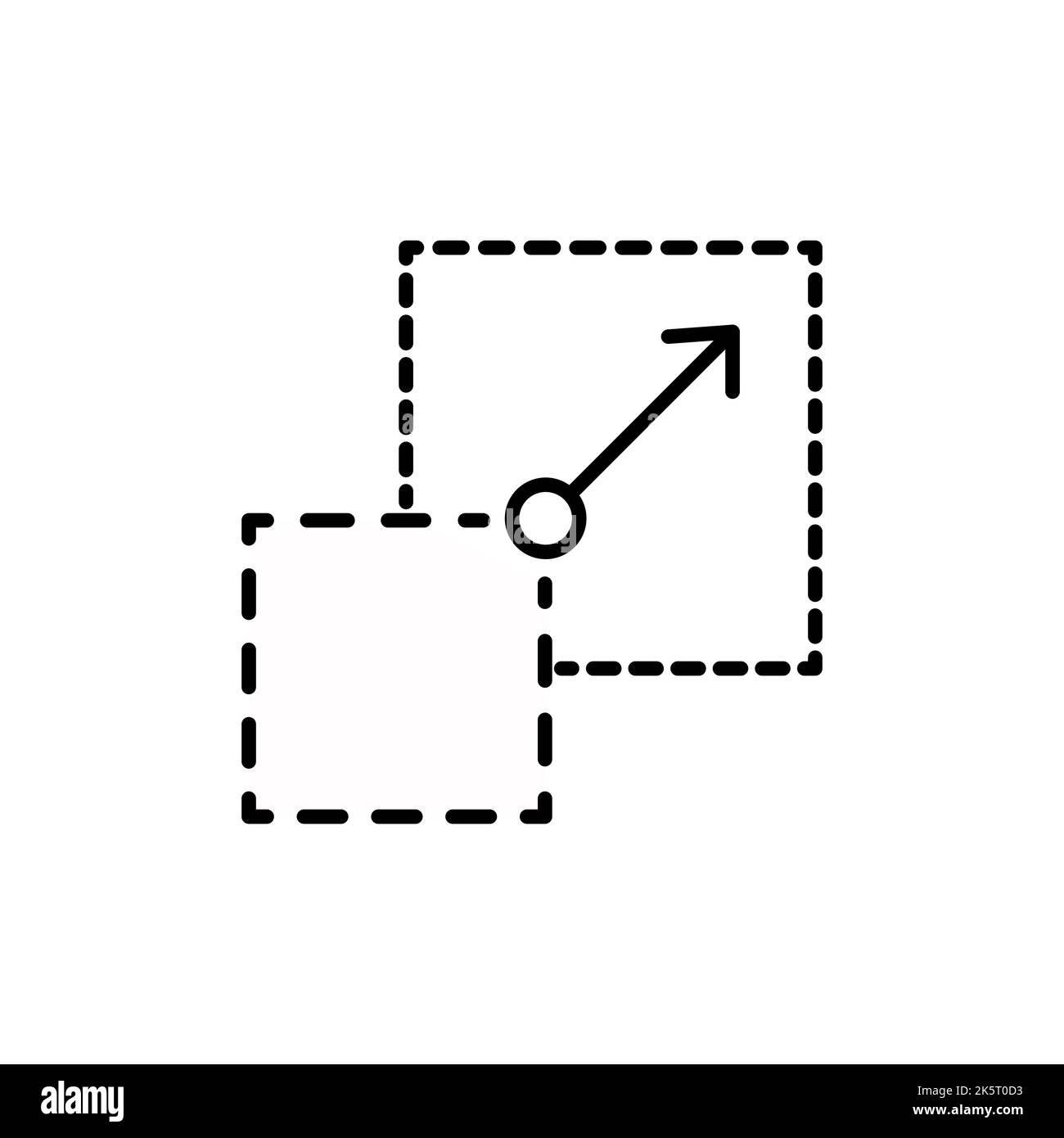 Icona scalabilità. Segno elemento creativo dalla raccolta di gestione della comunità. Icona di scalabilità monocromatica per modelli, infografiche e altro ancora. Illustrazione Vettoriale