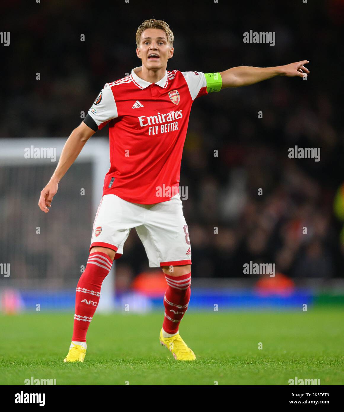 06 Ott 2022 - Arsenal / FK Bodo/Glimt - UEFA Europa League - Gruppo A - Emirates Stadium Martin Odegaard dell'Arsenal durante la UEFA Europa League Group Una partita all'Emirates Stadium, Londra. Foto : Mark Pain / Alamy Live News Foto Stock