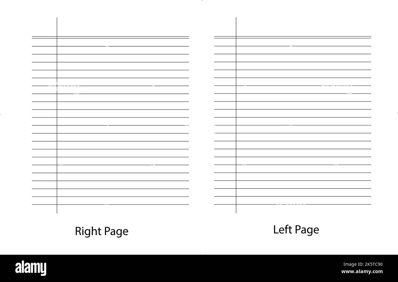 Pagine del notebook a righe strette, vettore sfondo griglia carta eps10. Illustrazione Vettoriale