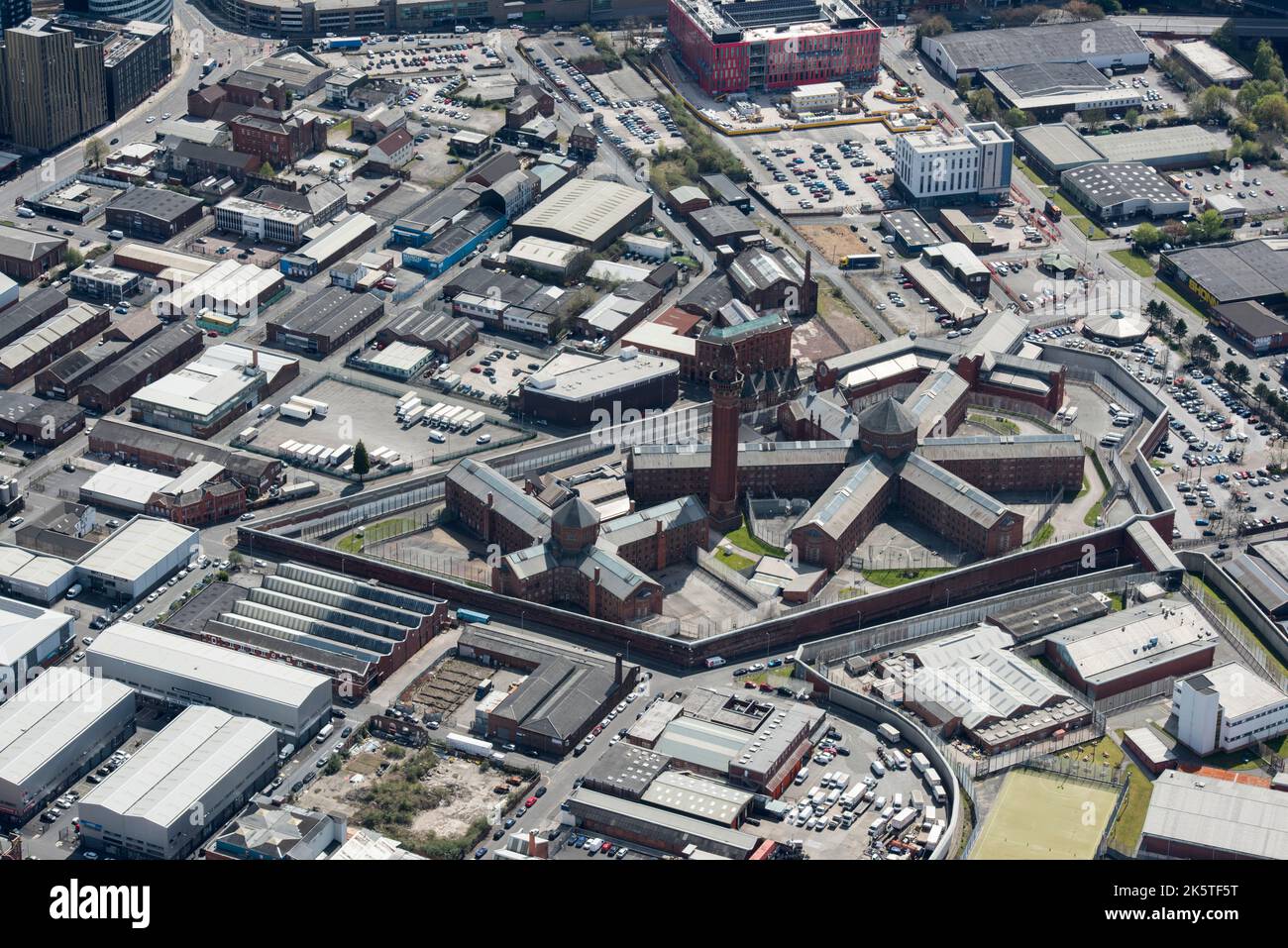 HMP Manchester, precedentemente Strangeways Gaol, Manchester, 2021. Foto Stock