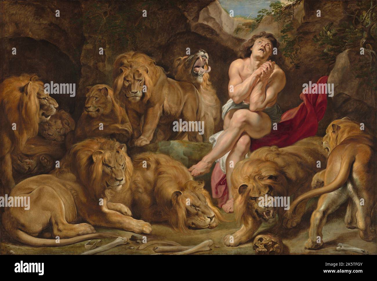 Daniele nella Den dei Lions, c. 1614/1616 Foto Stock