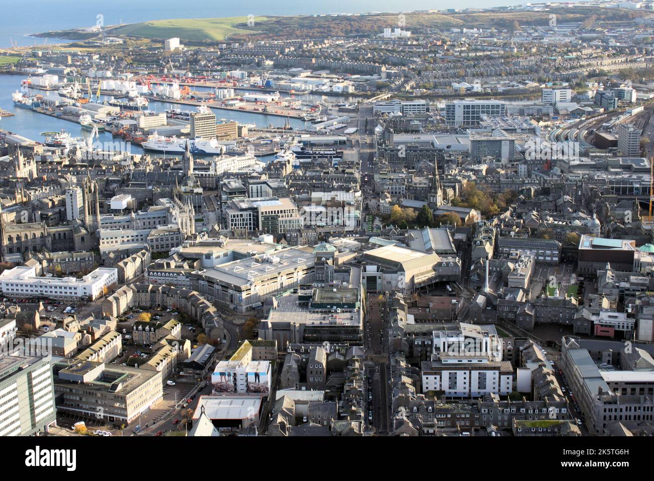 Aberdeen dall'aria Foto Stock