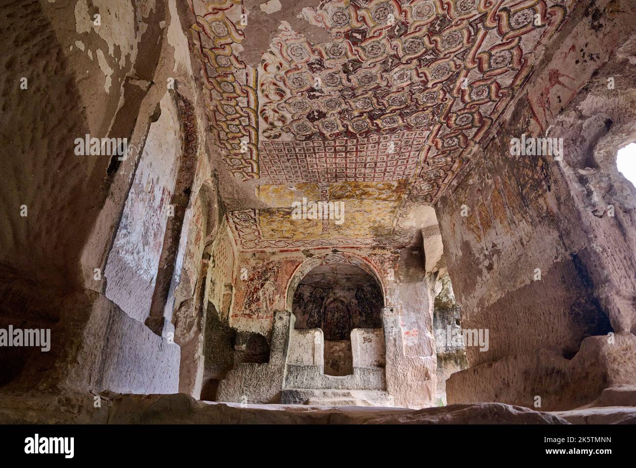 Chiesa di Aziz Stephanos im Keslik Monastero, Cappadocia, Anatolia, Turchia Foto Stock