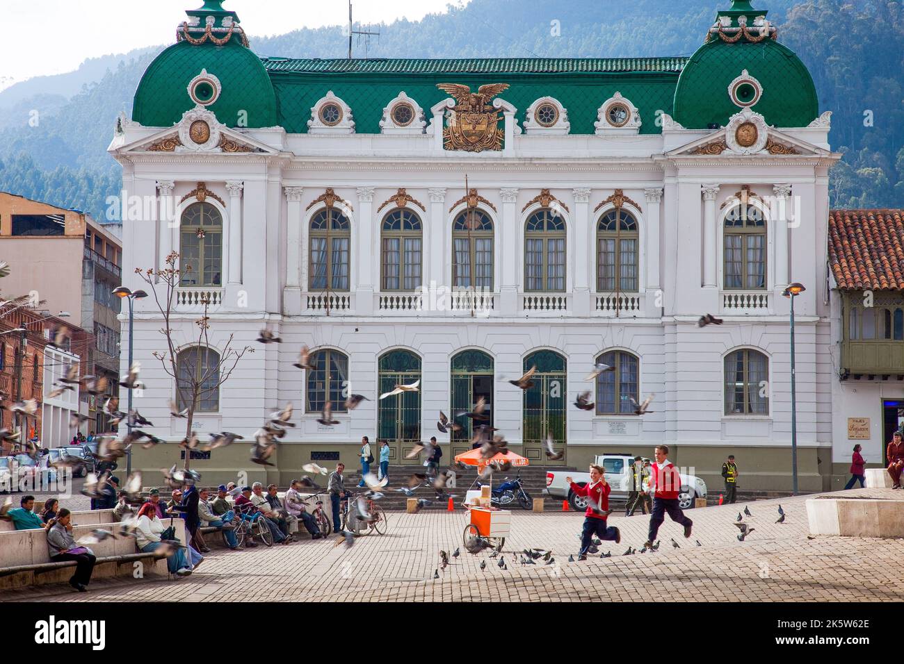 Colombia, Zipaquira il vecchio municipio Foto Stock