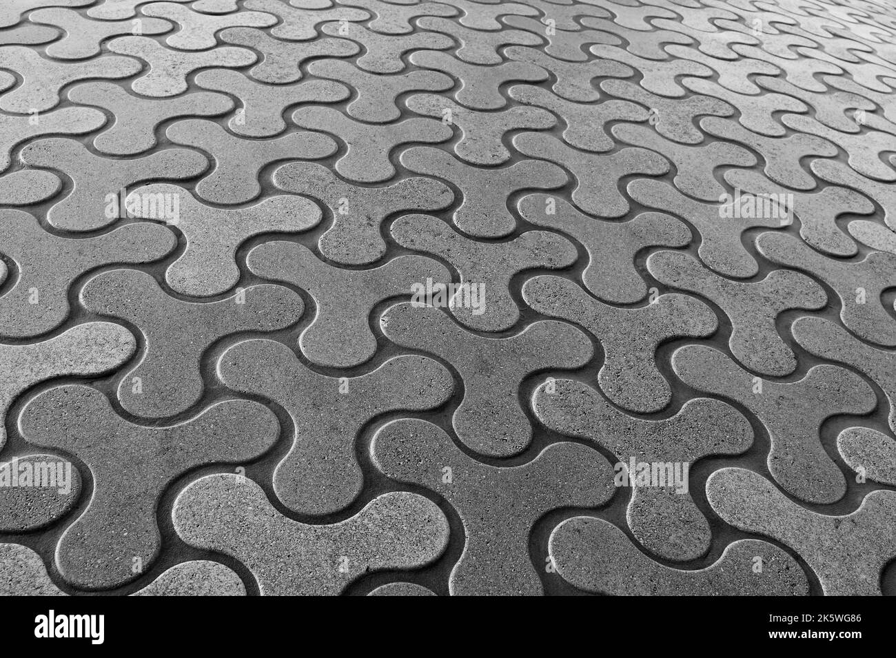 piastrelle decorative rivestite con un motivo geometrico Foto Stock