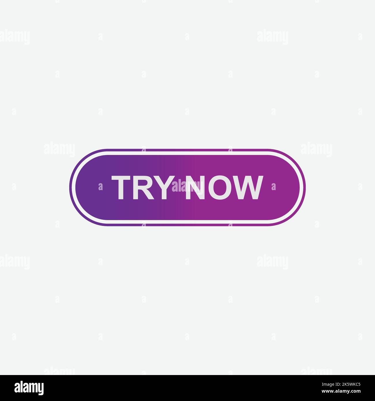 Prova ora web design pulsante vettore. Prova ora icona del pulsante Web su sfondo bianco Illustrazione Vettoriale