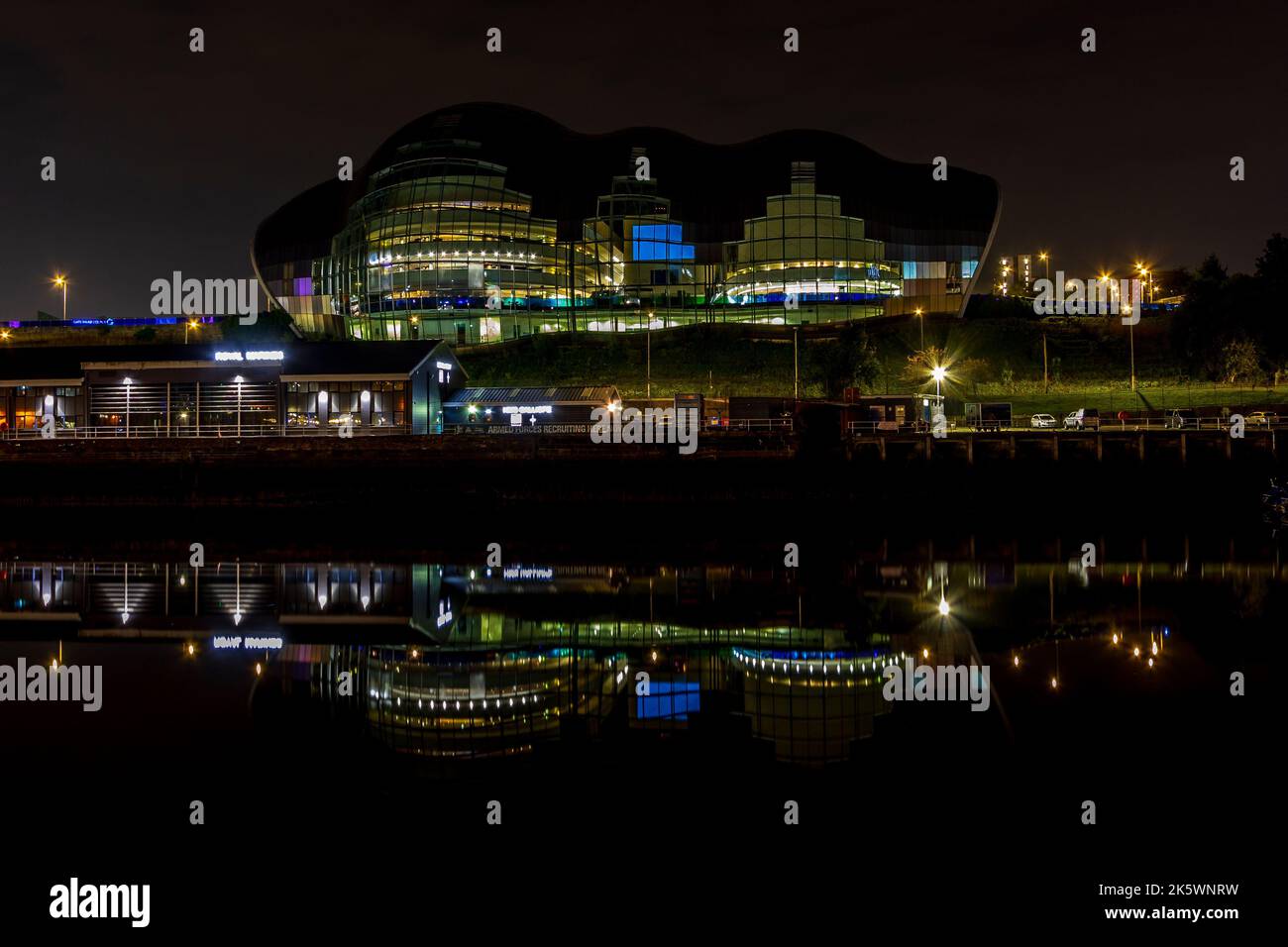 Il Sage Gateshead dal Quayside Newcastle upon Tyne Foto Stock