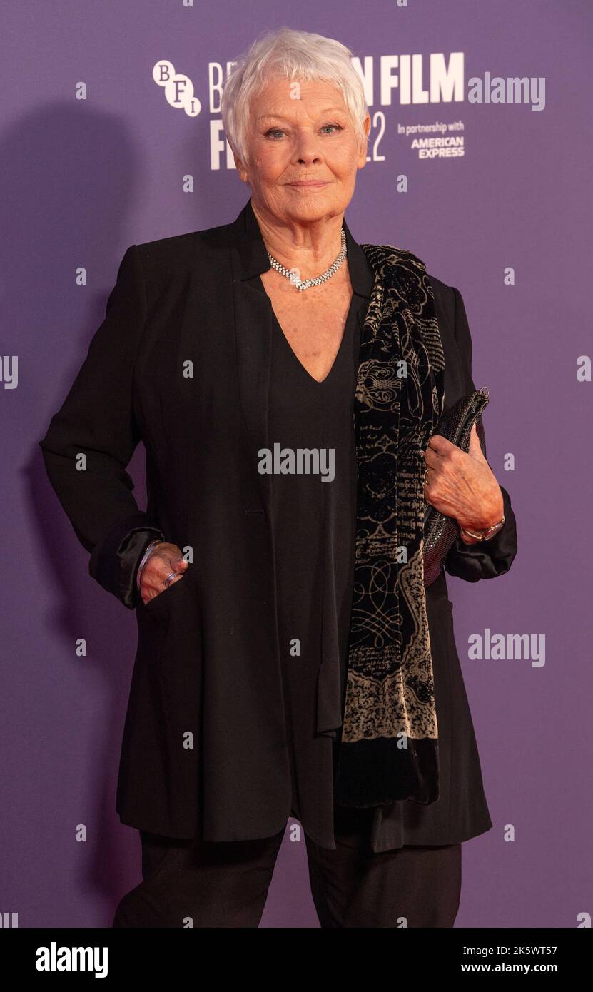 Londra, Regno Unito. 09th Ott 2022. Dame Judi Dench partecipa alla prima edizione europea di 'Allelujiah' durante il BFI London Film Festival del 66th al Southbank Centre, Londra. Credit: SOPA Images Limited/Alamy Live News Foto Stock