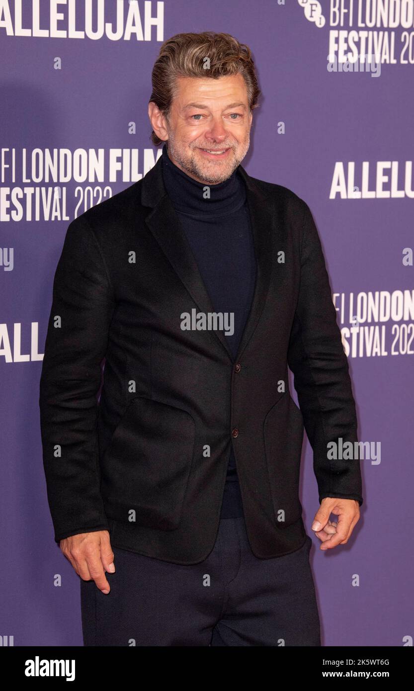 Londra, Regno Unito. 09th Ott 2022. Andy Serkis partecipa alla prima edizione europea di 'Allelujiah' durante il BFI London Film Festival del 66th al Southbank Centre, Londra. Credit: SOPA Images Limited/Alamy Live News Foto Stock