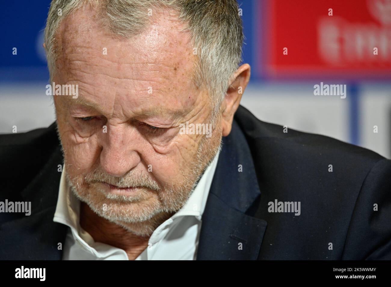 Lione, 10 ottobre 2022 : Jean Michel Aulas Foto Stock