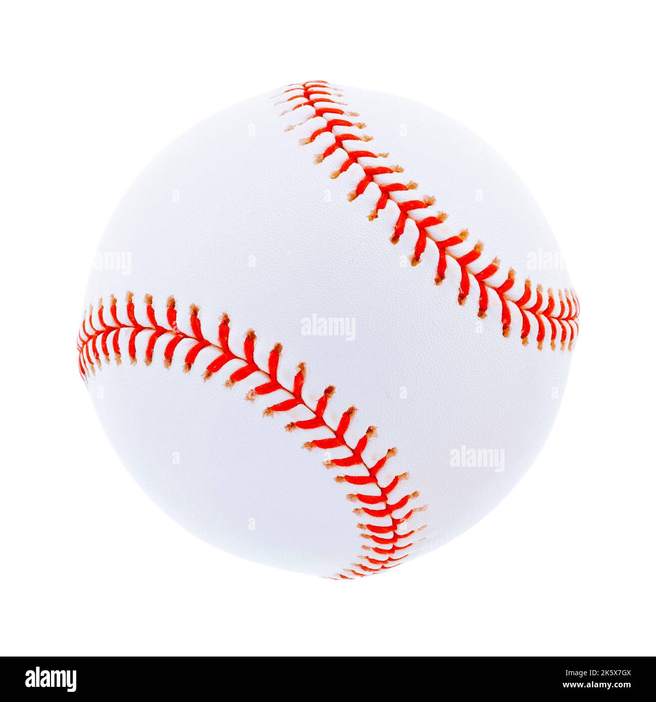 Baseball singolo, isolato su sfondo bianco Foto Stock