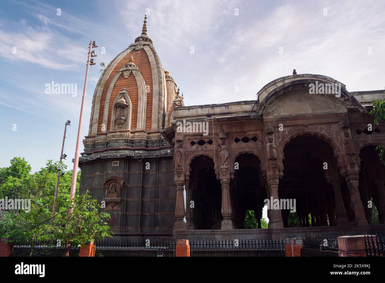 Krishnapura Chhatri, Indore, Madhya Pradesh. Architettura indiana. Antica architettura del tempio indiano. Foto Stock