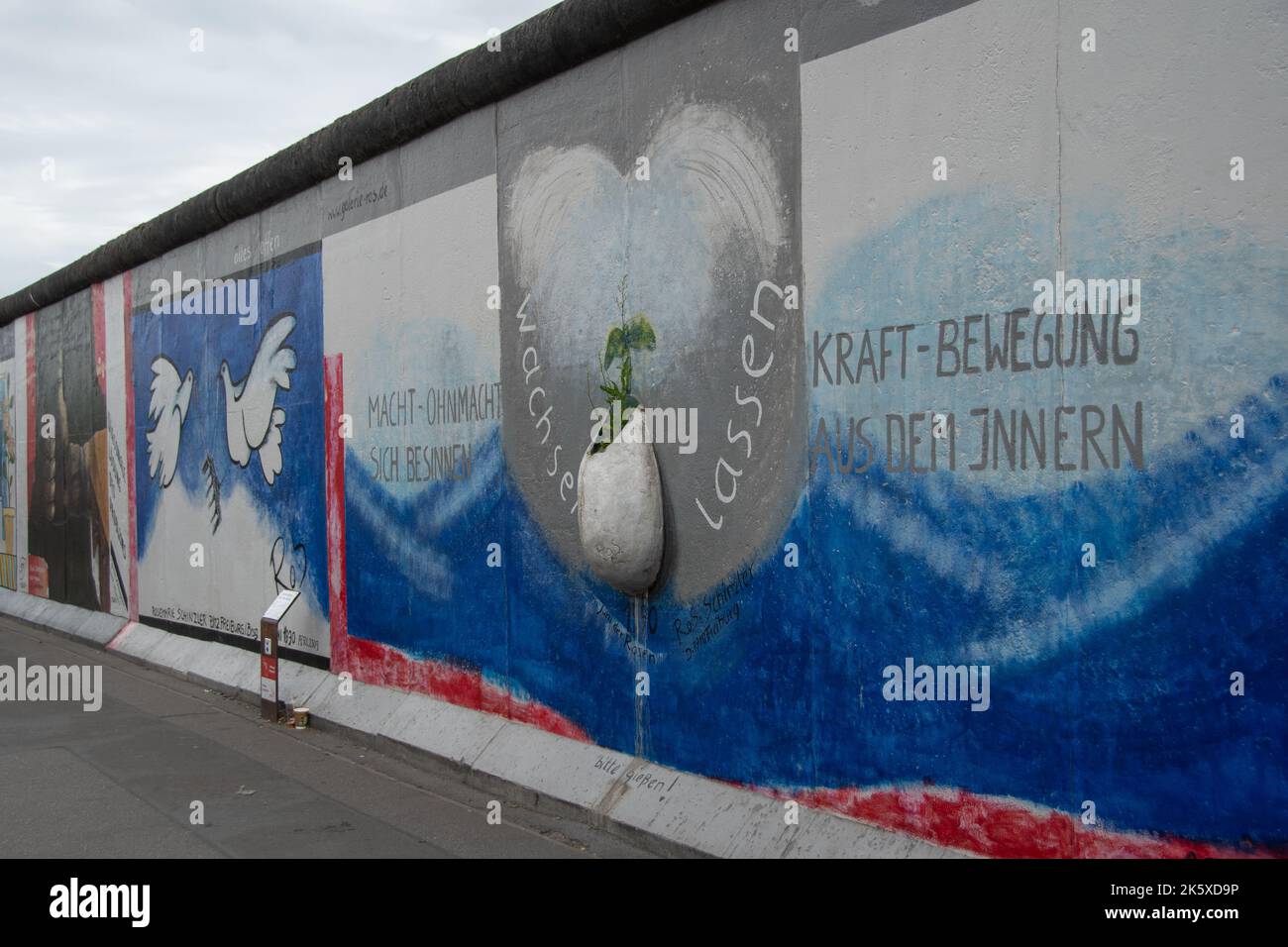 Berlino, Germania 29 giugno 2022, la East Side Gallery di Berlino Foto Stock