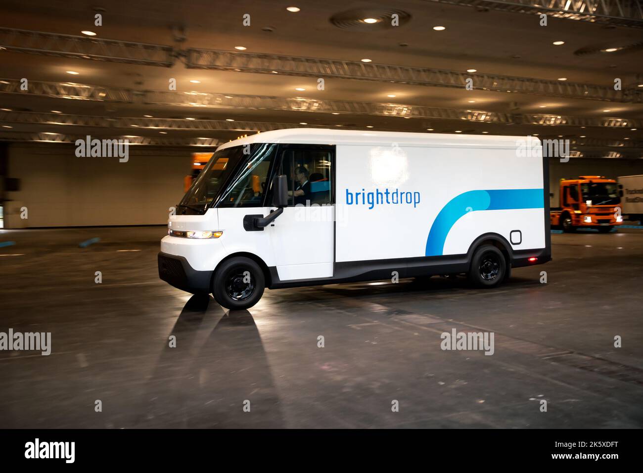 General Motors BrightDrop pulmino di consegna completamente elettrico al Salone dell'automobile di trasporto IAA di Hannover. Germania - 20 settembre 2022 Foto Stock