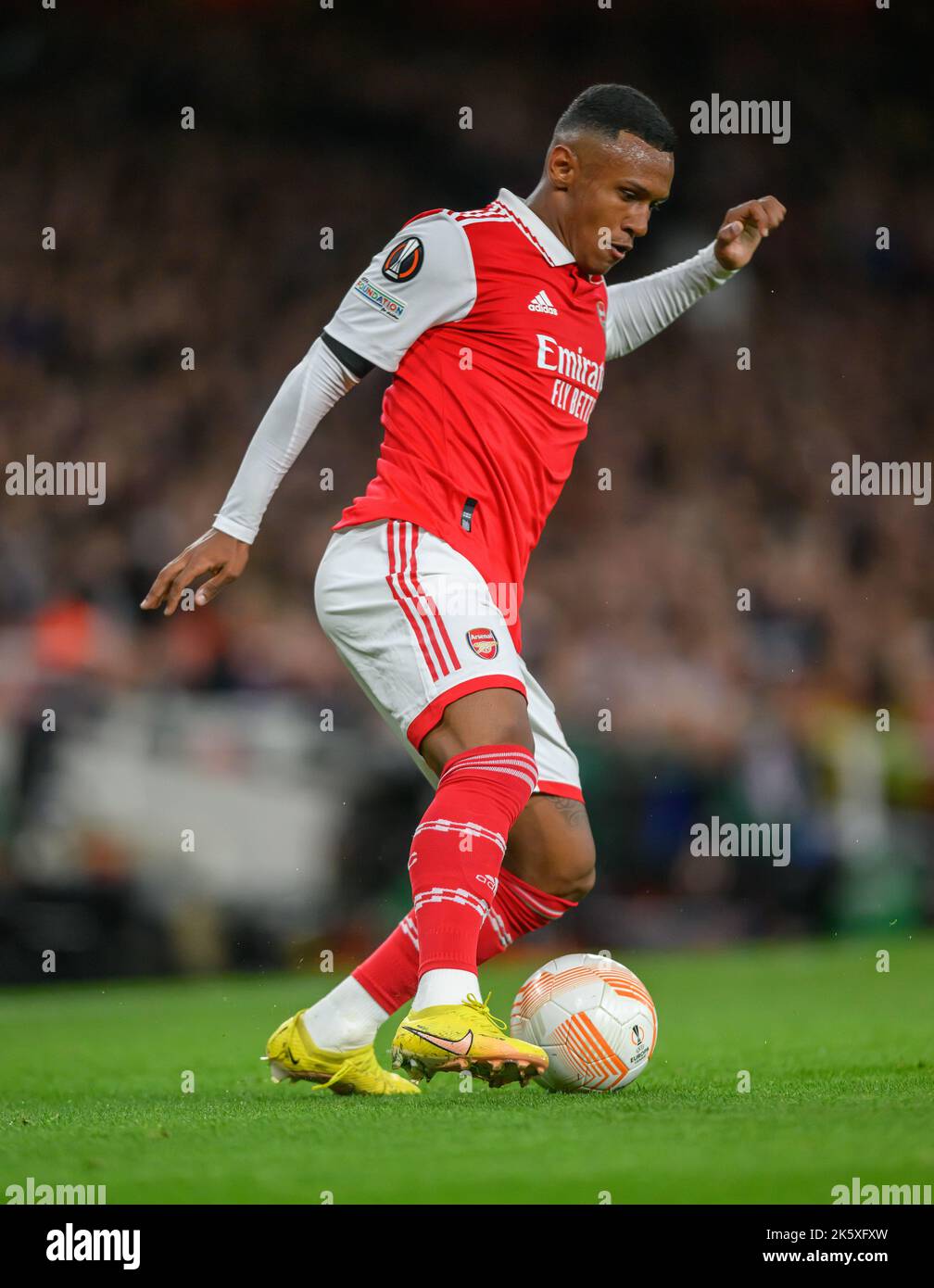 06 Ott 2022 - Arsenal / FK Bodo/Glimt - UEFA Europa League - Gruppo A - Emirates Stadium Marquinhos dell'Arsenal durante la UEFA Europa League Group Una partita all'Emirates Stadium, Londra. Foto : Mark Pain / Alamy Live News Foto Stock