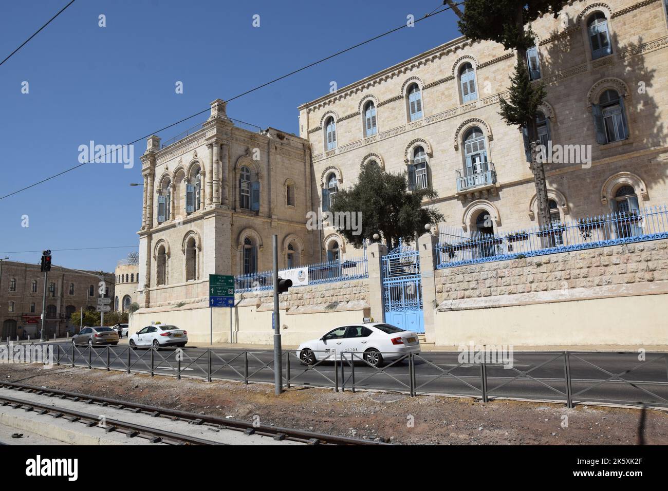 Strade vuote di Gerusalemme durante Rosh Hashanah 2022 Foto Stock