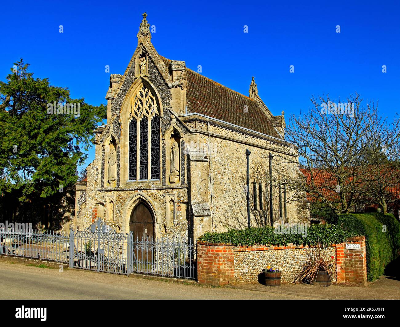Houghton St. Giles, Norfolk, la cappella Slipper, medievale, vicino Walsingham, Inghilterra, Regno Unito Foto Stock